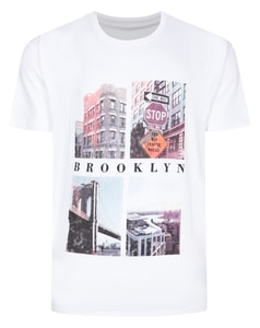 Bigdude Photo Print T-Shirt White