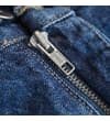 Thumbnail Blue denim jeans zipper close-up.