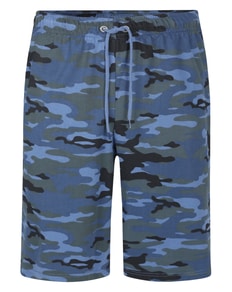 Bigdude Camo Loop Back Shorts Navy