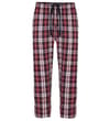 Thumbnail Matching check pyjama trousers front view with black drawstring.
