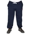Thumbnail Bigdude navy sweatpants front view with cuffed ankles.