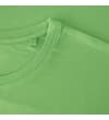 Thumbnail Lime green crew neck T-shirt collar detail.