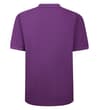 Thumbnail Back view of the plum purple polo shirt.