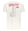 Thumbnail Cream T-shirt back view with large Rockin Diner print.