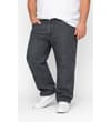 Thumbnail Grey wash jeans worn with a white T-shirt and white trainers.