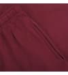 Thumbnail Close-up of burgundy sweatpants side pocket.