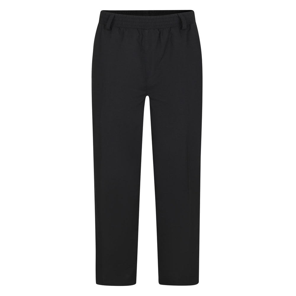 Bigdude Elasticated Waist Formal Trousers Black