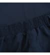 Thumbnail Close-up of navy elasticated waist with belt loop detail.