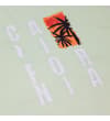 Thumbnail Close-up of the chest print with palm tree graphic.