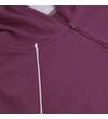Thumbnail Close-up of the contrast edge raglan seam and zip.