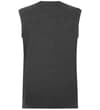 Thumbnail Charcoal sleeveless T-shirt, back view.