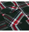 Thumbnail Close-up of chest pocket flap on checked flannel shirt.