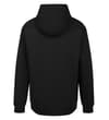 Thumbnail Black lightweight hoody, back view with hood up.