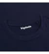 Thumbnail Close-up of the navy crew neckline and inner brand print.