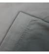 Thumbnail Close-up of grey shorts hem stitching detail.