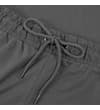 Thumbnail Close-up of charcoal shorts drawstring on elasticated waist.