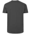 Thumbnail Dark charcoal crew neck T-shirt, back view.