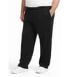 Thumbnail Black open hem sweatpants worn, front angled view.
