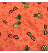 Thumbnail Close-up of side pocket on orange print swim shorts.