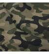 Thumbnail Close-up of the khaki camouflage fabric pattern.