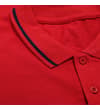 Thumbnail Close-up of collar and placket with navy tipping.
