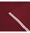 Thumbnail Close-up of burgundy sleeve cuff with white tipping.
