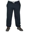 Thumbnail Navy sweatpants alternate front view with cuffed hems.