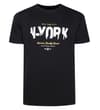 Thumbnail Black T-shirt with New York slogan front print.