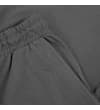 Thumbnail Close-up of charcoal shorts side pocket and elastic waist.