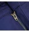 Thumbnail Close-up of the navy shorts button and zip fly.