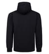 Thumbnail Back view of navy diamond textured zip-up hoody.