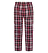 Thumbnail Matching check pyjama trousers back view.