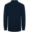 Thumbnail Navy long sleeve polo shirt shown from the back.