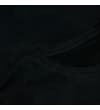 Thumbnail Close-up of the black crew neck collar and shoulder.