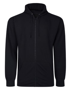 Bigdude Diamond Textured Zip Up Hoody Navy Tall