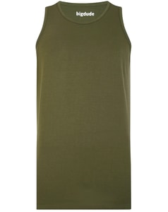 Bigdude Plain Tank Top Olive