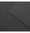 Thumbnail Close-up of the dark charcoal T-shirt sleeve hem.