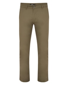 Bigdude Stretch Chino Trousers Light Khaki