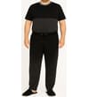 Thumbnail Charcoal and black pajama set worn front view.