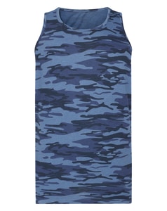 Bigdude Camo Tank Top Navy