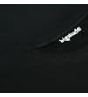 Thumbnail Close-up of black crew neck T-shirt collar.