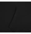 Thumbnail Black hoody kangaroo pocket close-up.