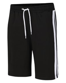 Bigdude Contrast Tape Loop Back Shorts Black