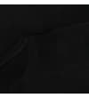 Thumbnail Close-up of black T-shirt crew neck and shoulder.