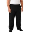 Thumbnail Black pajama bottoms shown on model, front view.