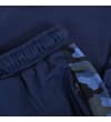Thumbnail Close-up of elasticated waistband and zipped pocket with camo trim.