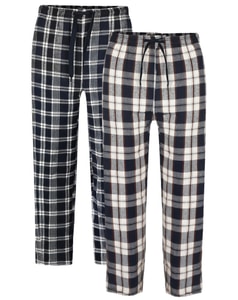 Bigdude Lightweight Flannel PJ Pants Twin Pack Multi