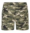 Thumbnail Khaki camo shorts rear view with back pocket.