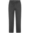 Thumbnail Charcoal sweatpants with drawstring waist, flat front.