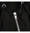 Thumbnail Close-up of the hood drawstrings and half zip.